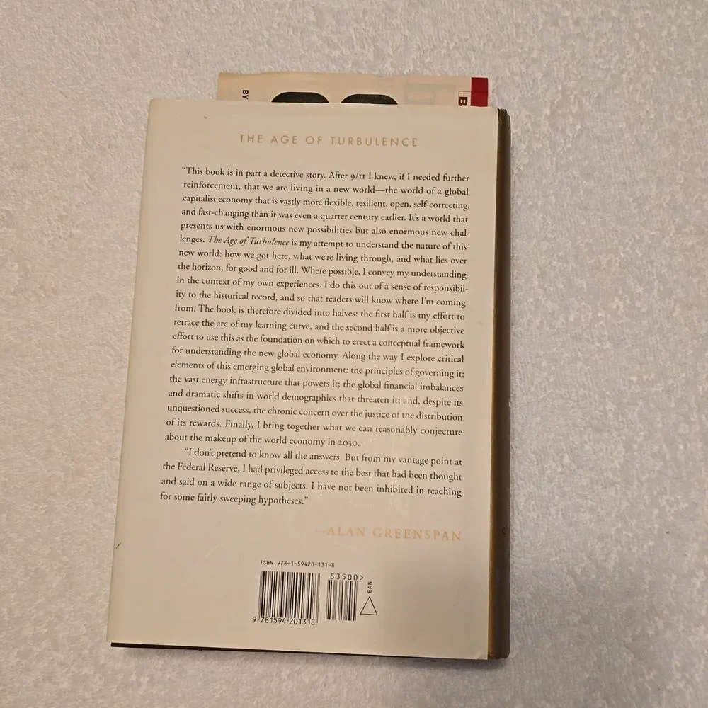 Alan Greenspan Age of Turbulence 2007 First Edition First Printing Hardcover
